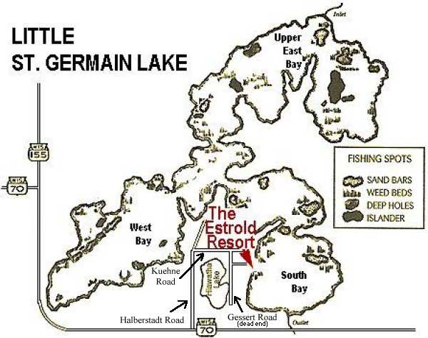 Little St. Germain Lake Map